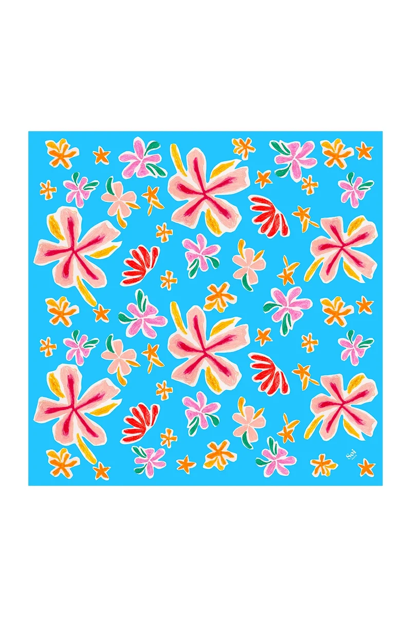Foulard en soie Moana