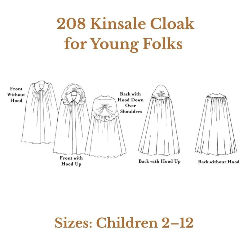 PATRON DE COUTURE PDF | 208 Cape Kinsale pour enfants | Folkwear