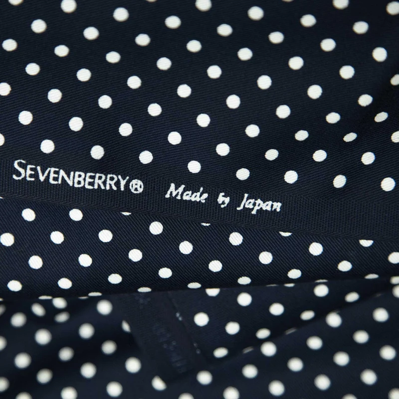 Sergé de coton japonais Sevenberry | Pois