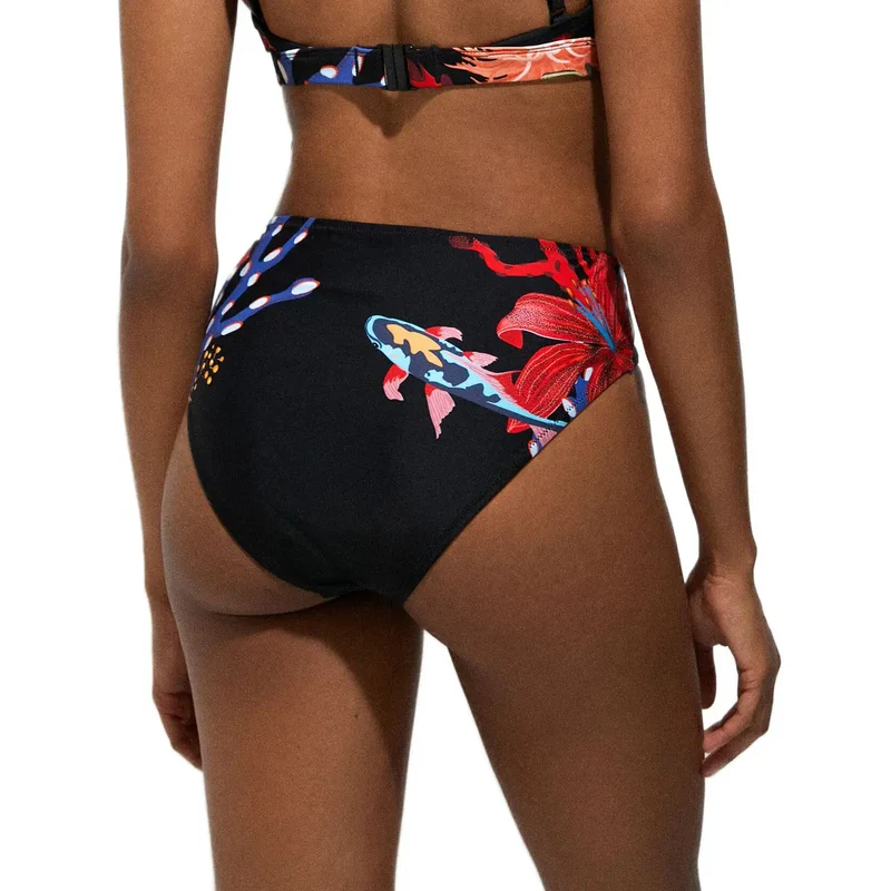 Maillot de bain Desigual pour femme, noir, en polyamide.