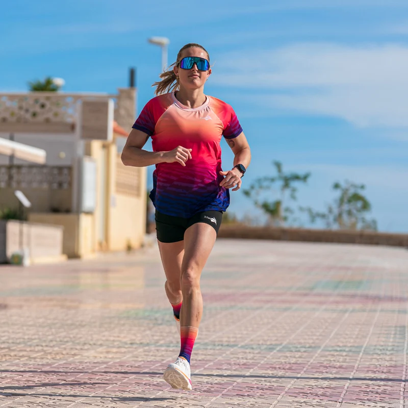 Tee-shirt running Femme Wild Sunset