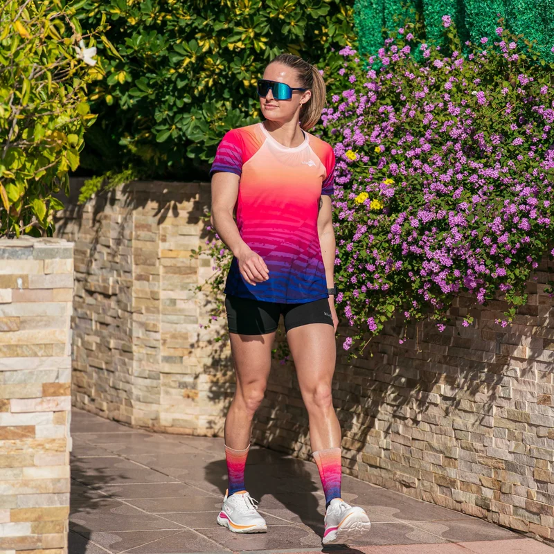 Tee-shirt running Femme Wild Sunset