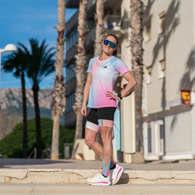 Tee-shirt running Femme Boreal Aurora