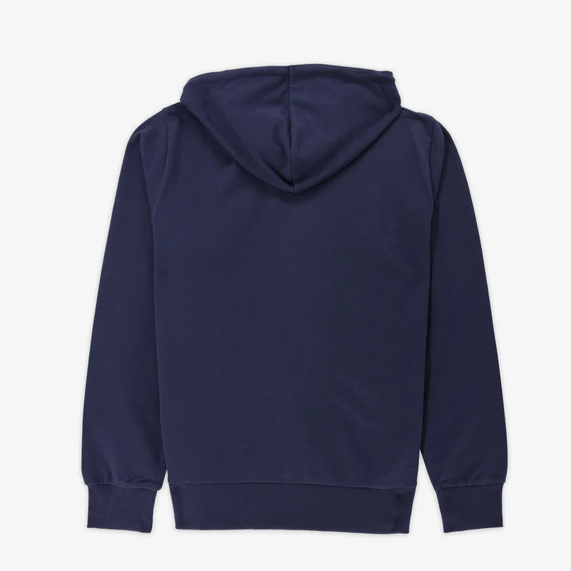 Sweat à capuche Singap en molleton gratté bleu marine