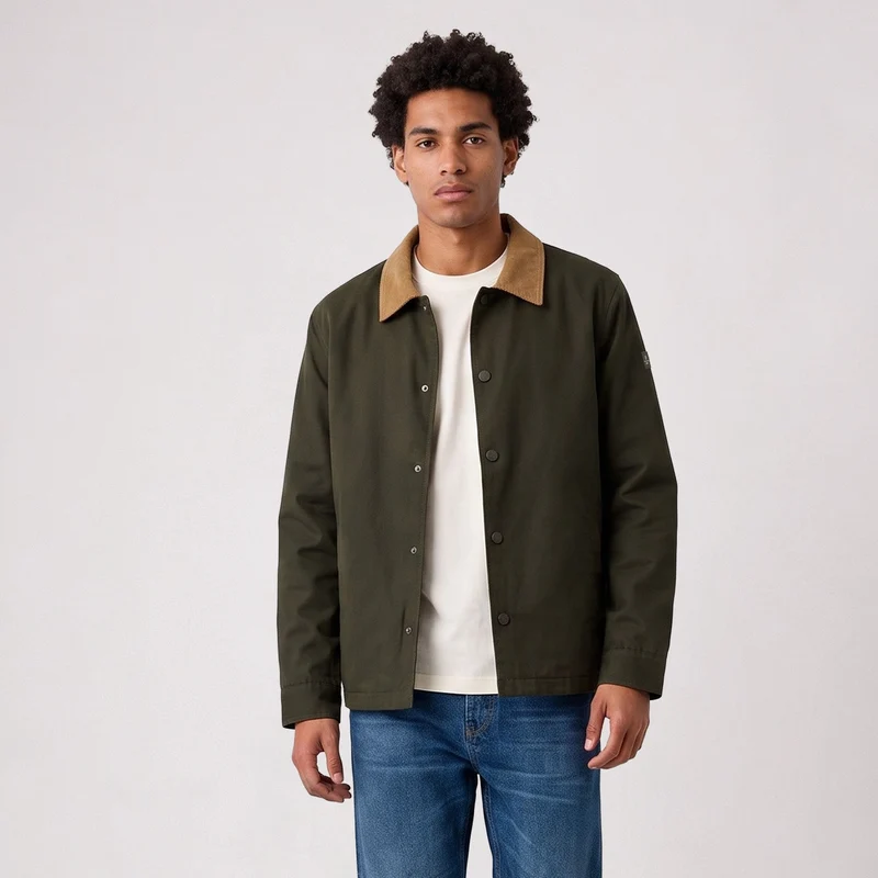 Blouson déperlant col velours taupe Dan SBPLAY
