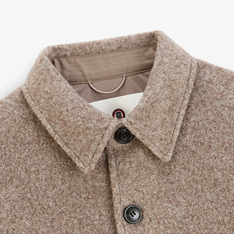 Veste Worker doublée lainage gris Trap