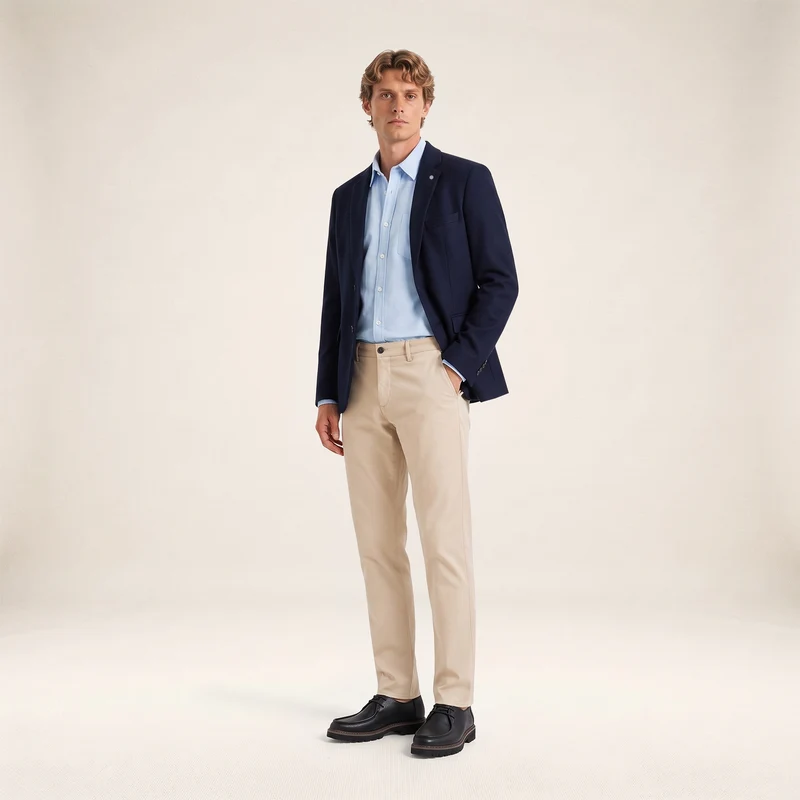 Blazer 100% laine bleu marine foncé Henri