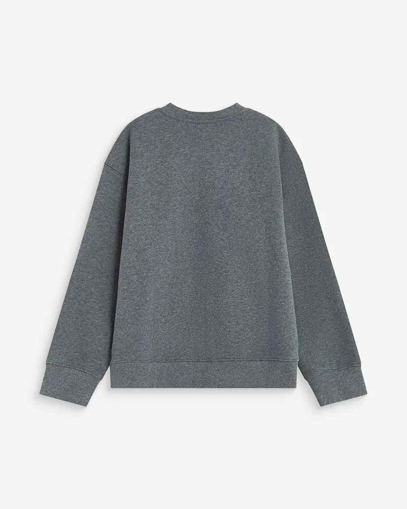 Sweat ample col rond à inscription anthracite Armandio