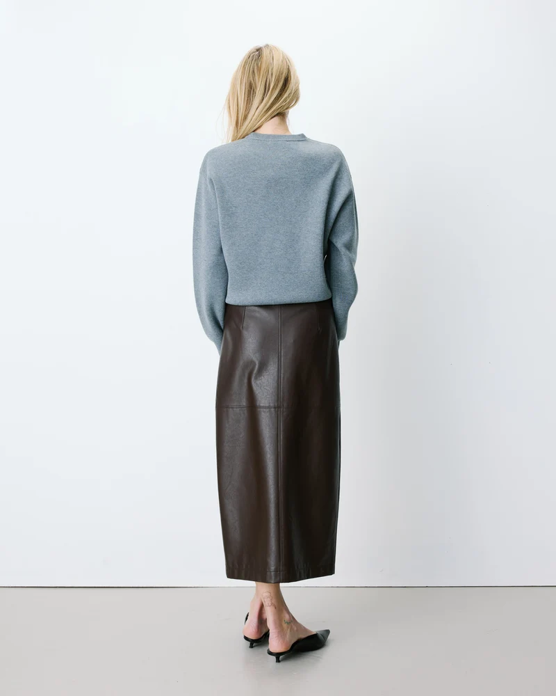 Pull à logo universitaire brodé gris Ashford