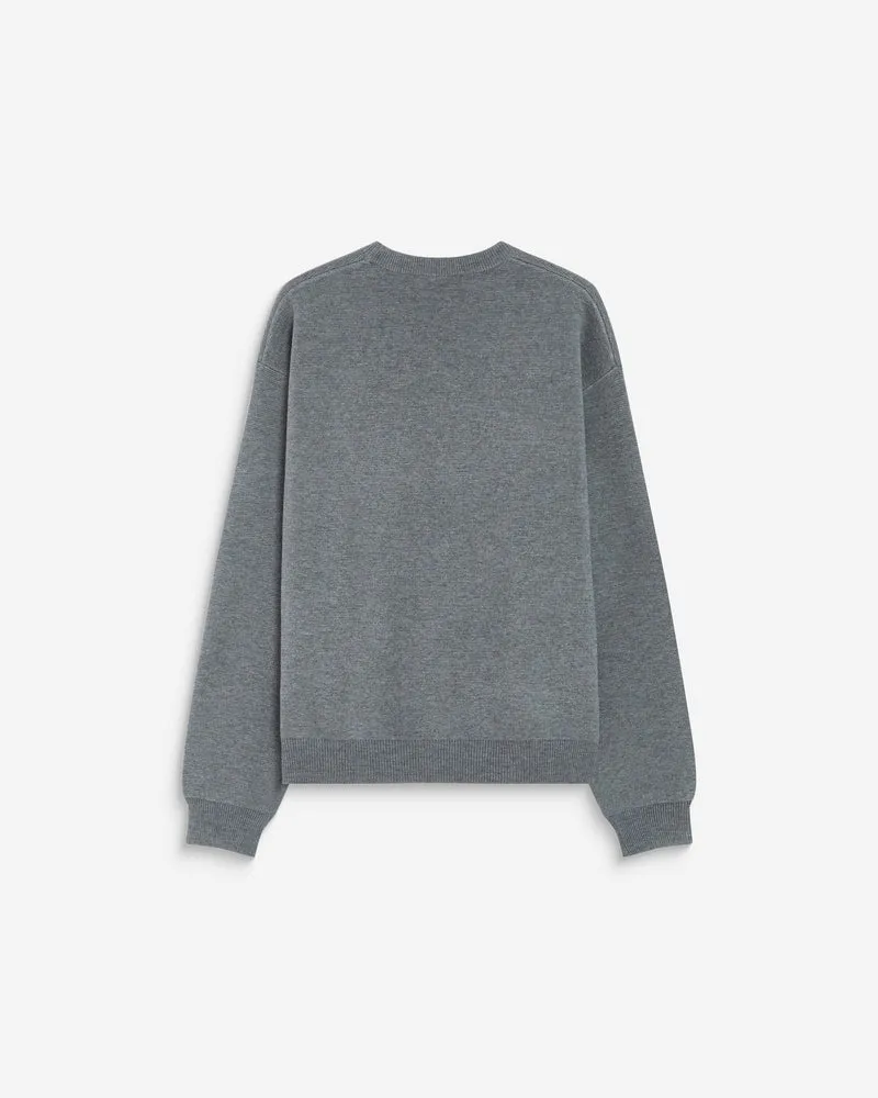 Pull à logo universitaire brodé gris Ashford