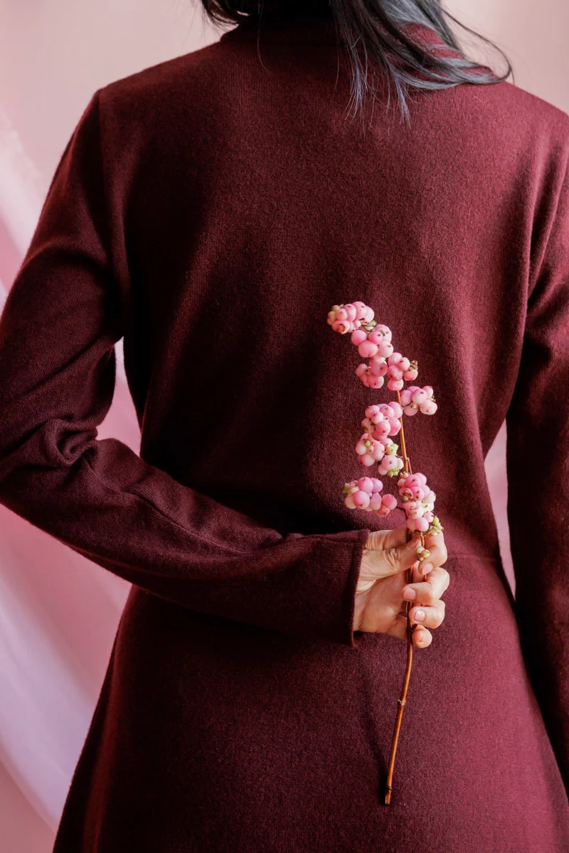 Robe Emmanuelle - bordeaux