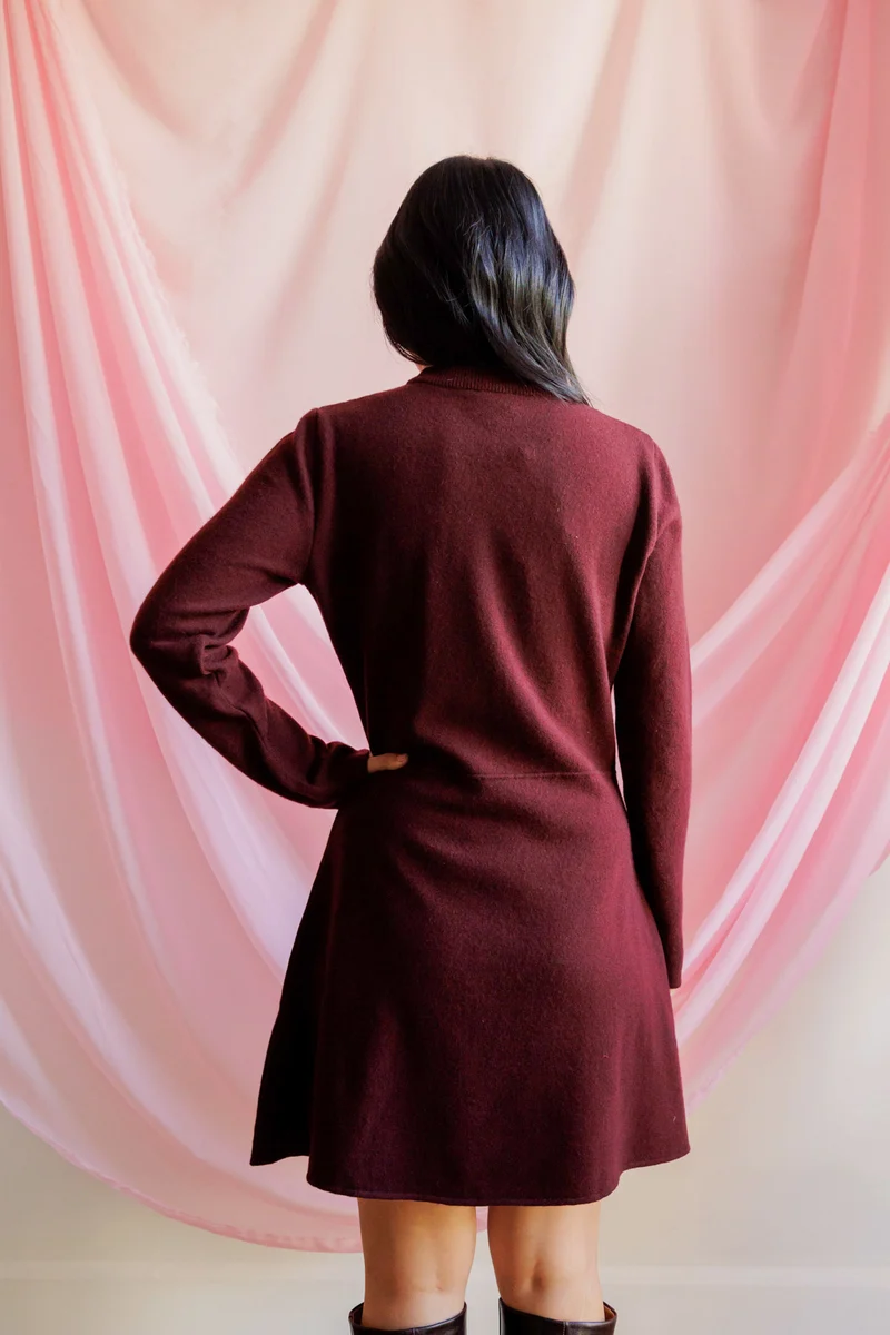 Robe Emmanuelle - bordeaux