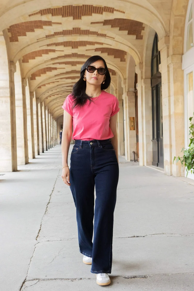 Jean wide Audrey - indigo