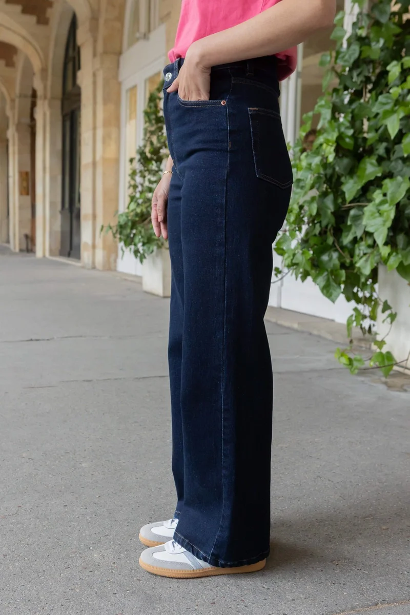 Jean wide Audrey - indigo