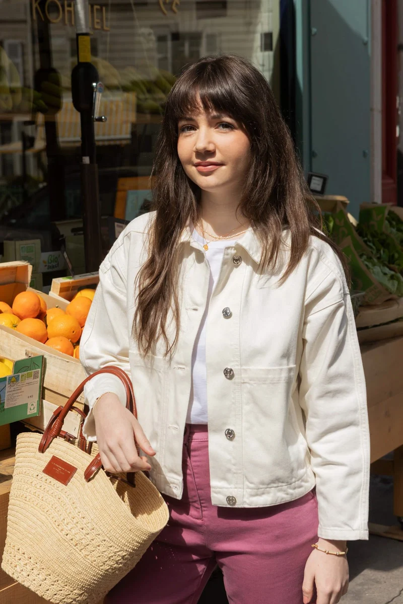 Veste denim Melissa - écru