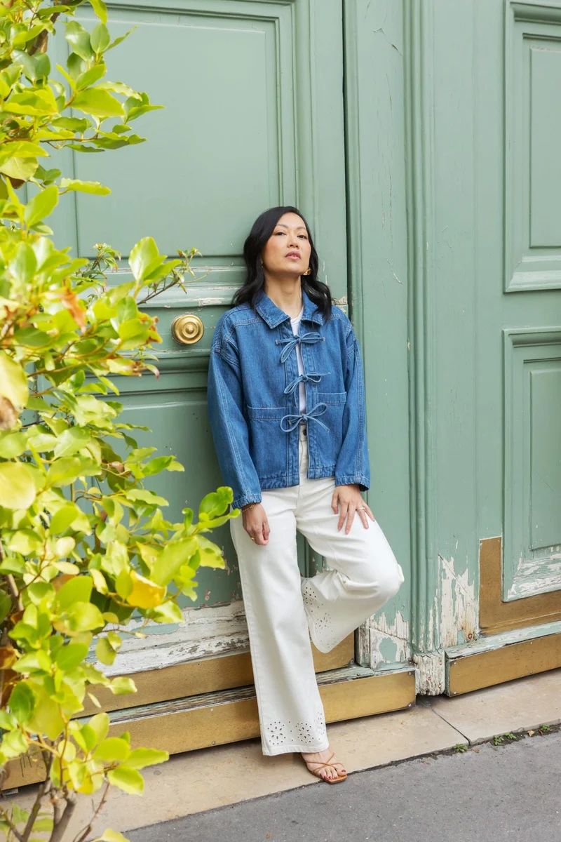 Veste en jean Melissa - noeuds
