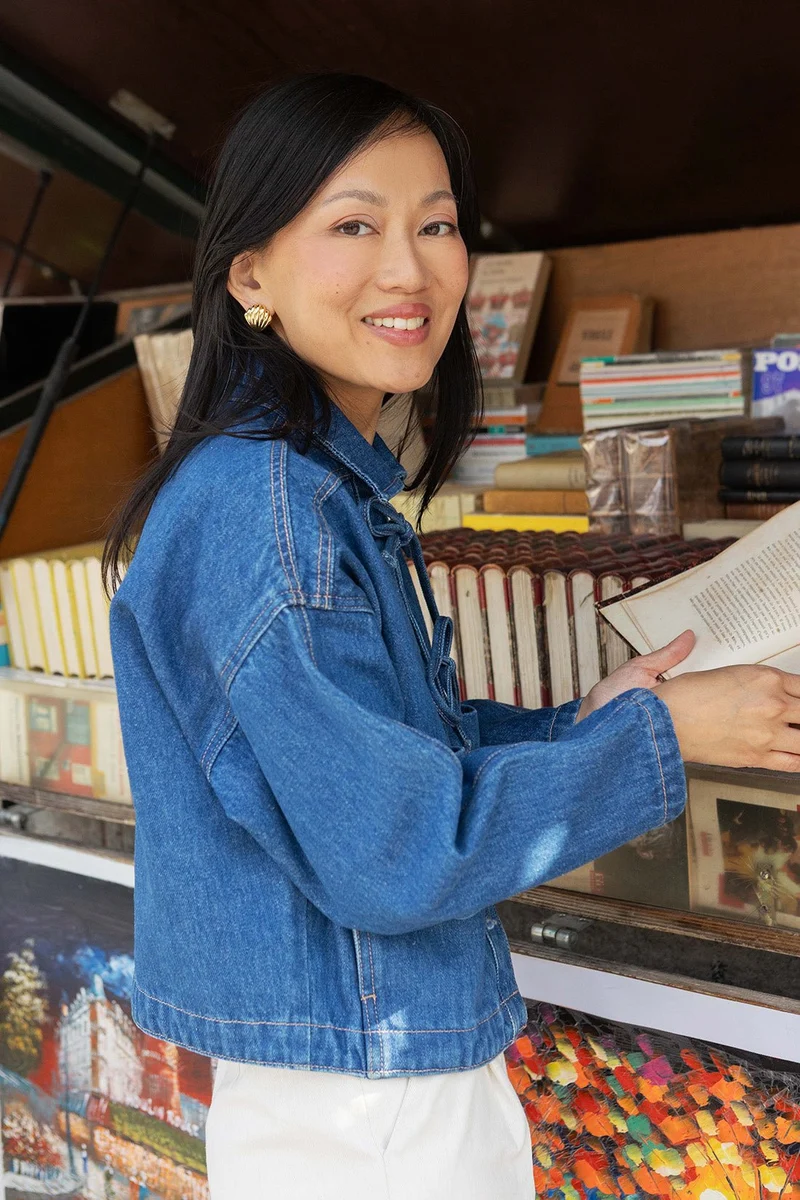 Veste en jean Melissa - noeuds