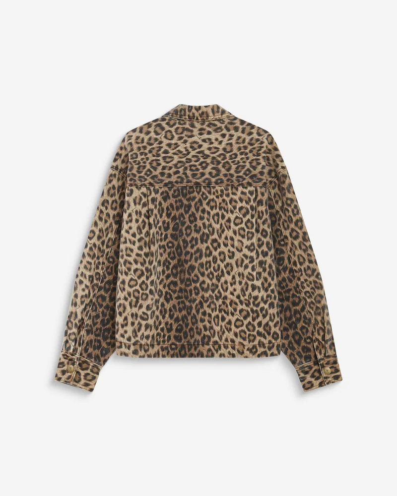 Chemise en denim à motif leo Adriana