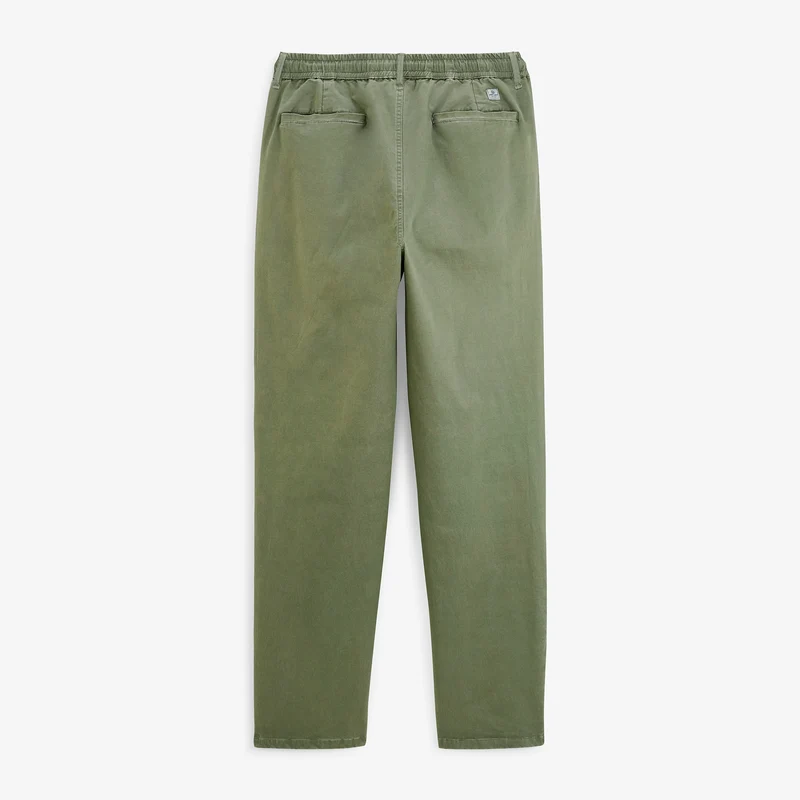 Pantalon coton stretch taille élastiquée gris taupe 558 SBPLAY