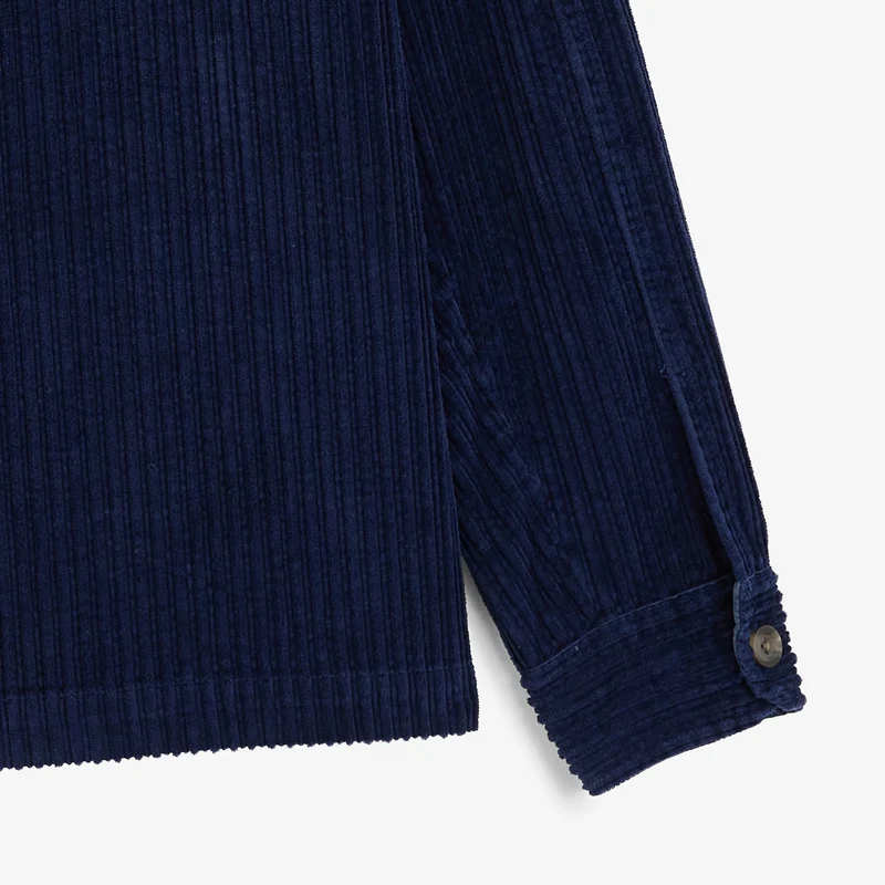 Veste worker velours côtelé coton bleu marine foncé Wael