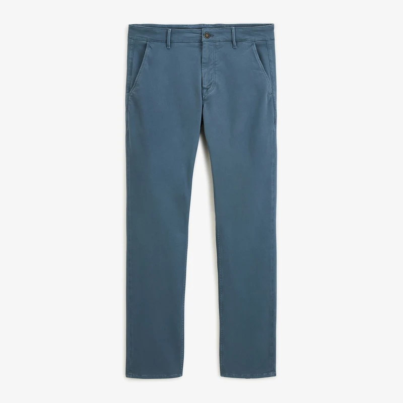 Pantalon coupe confort coton stretch bleu 702