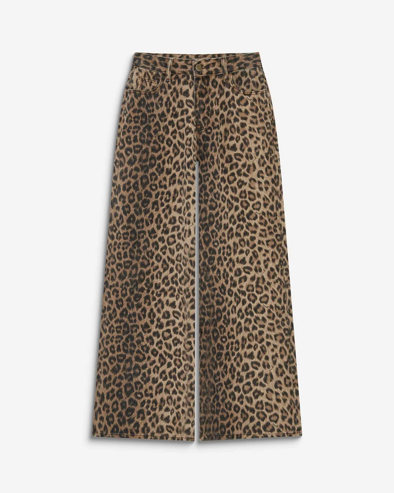Jean taille haute loose imprimé leo Socca