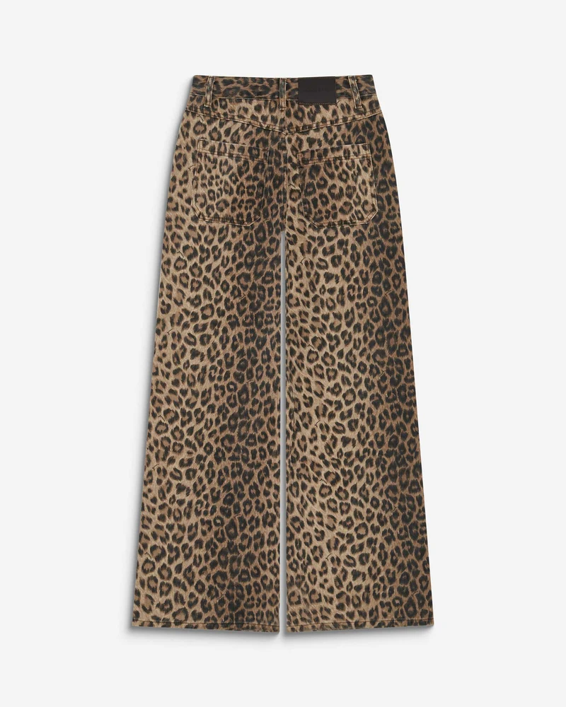 Jean taille haute loose imprimé leo Socca