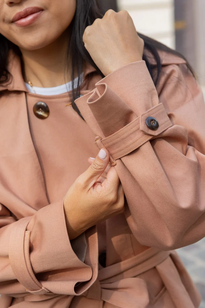 Trench Patricia - vieux rose
