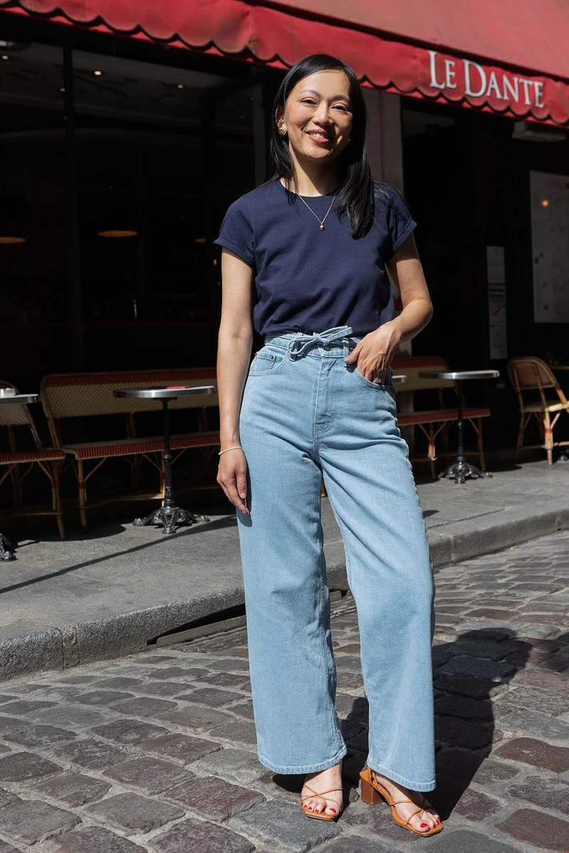 Jean wide Jenna - bleu clair