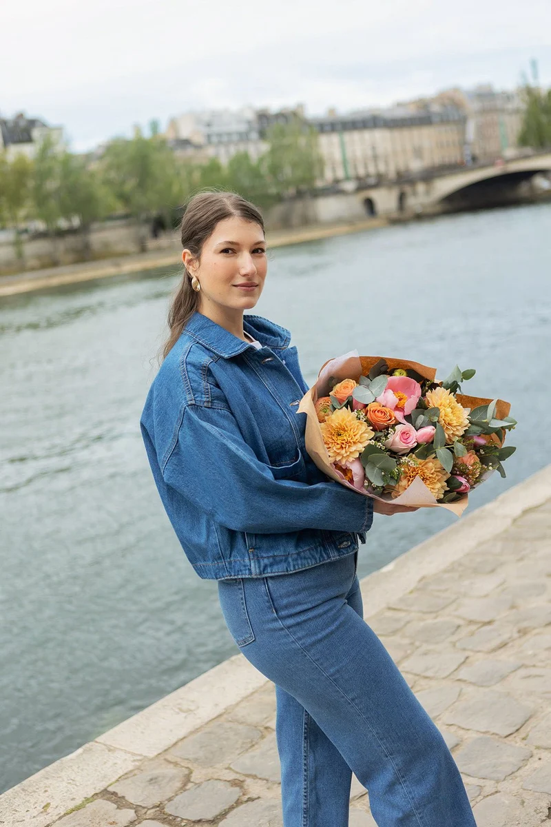 Veste denim Melissa - bleu denim