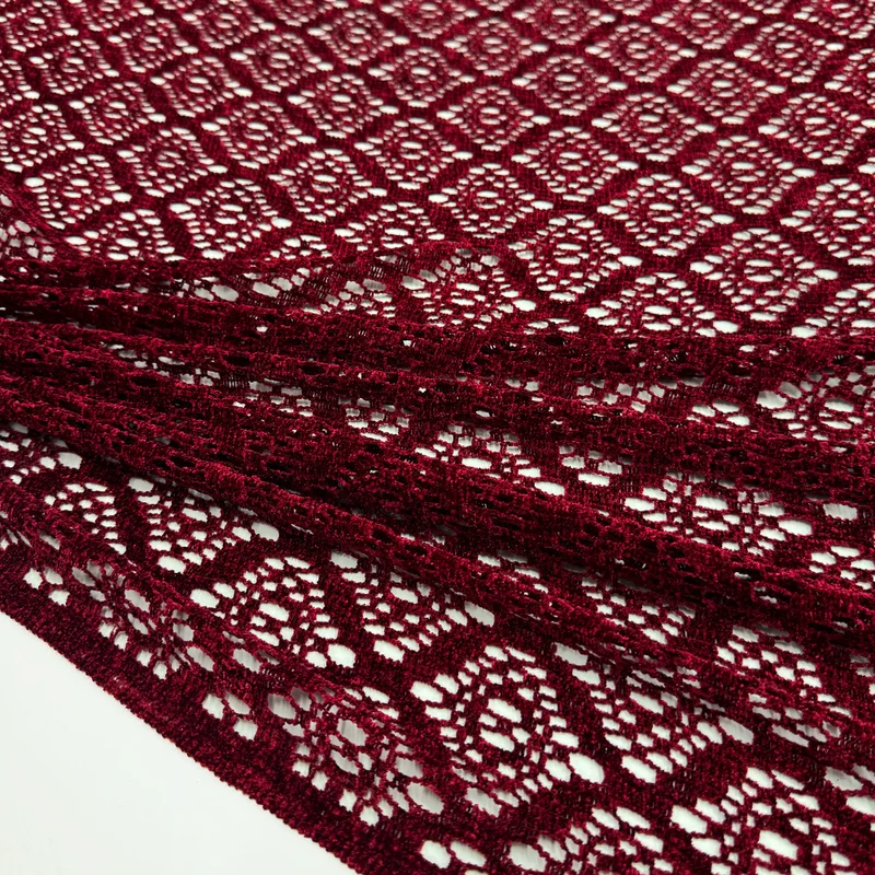 Tissu Dentelle Velours Macramé - Pendolo