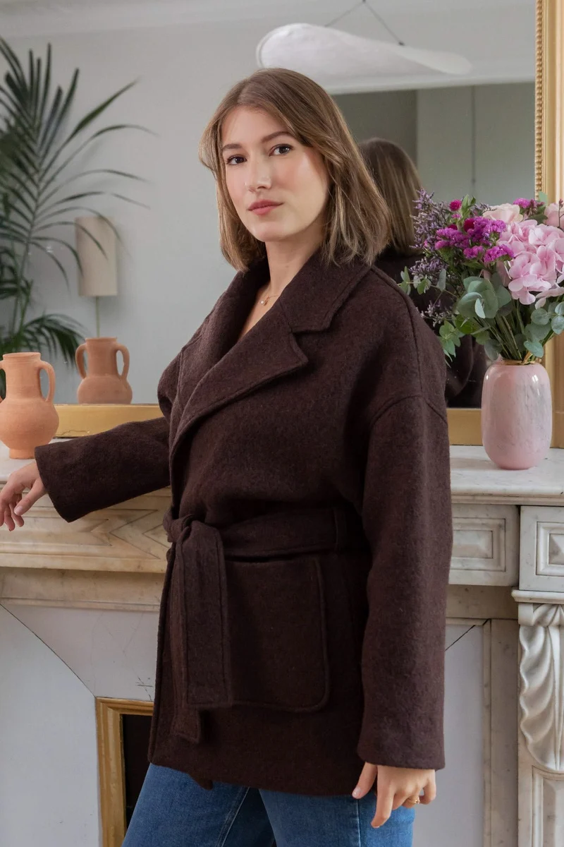 Manteau Yoko - chocolat