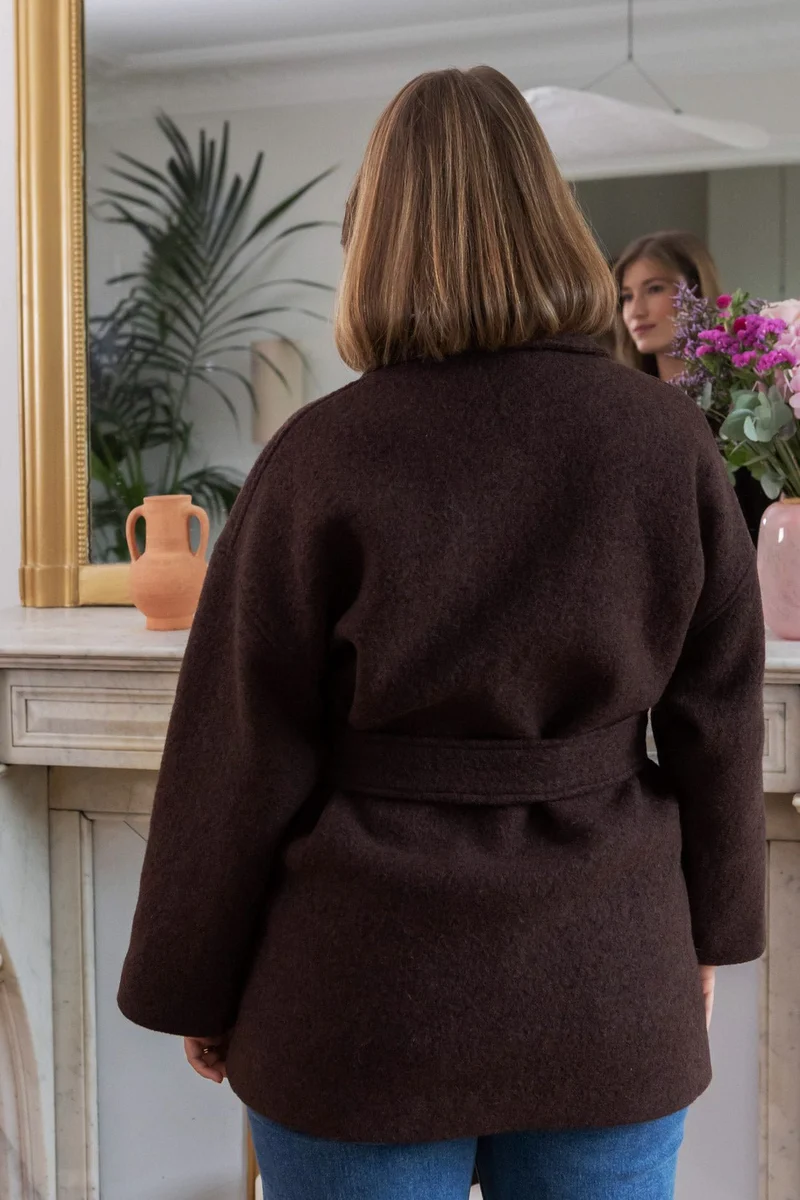 Manteau Yoko - chocolat