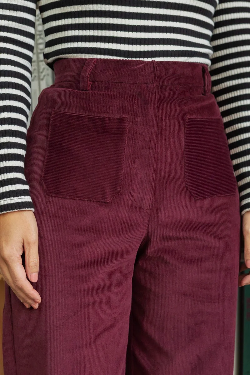 Pantalon Gwenn - bordeaux