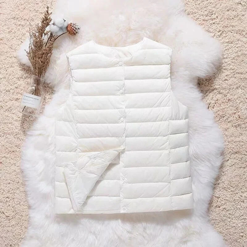 Zoe Femme Gilet Imperméable – Léger, Polyvalent & Élégant avec Poches Pratiques