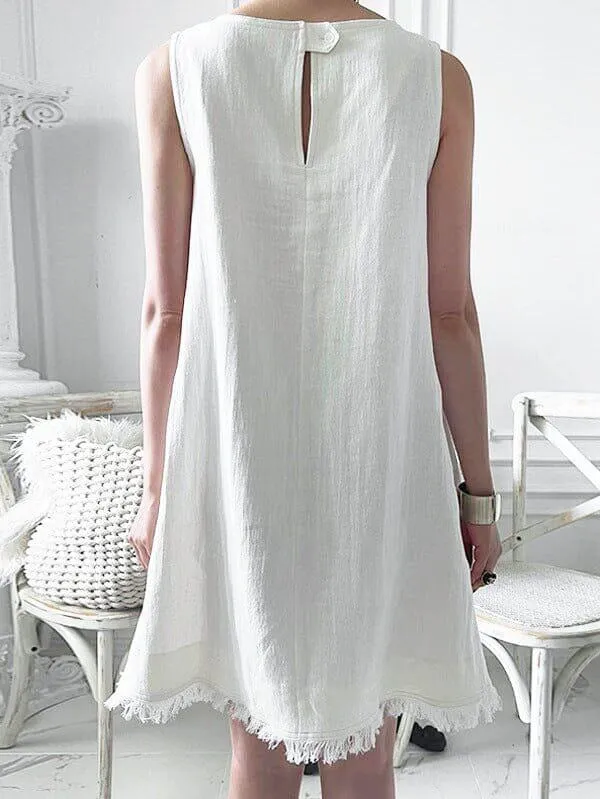 Robe Trapèze Lin - Sabrina