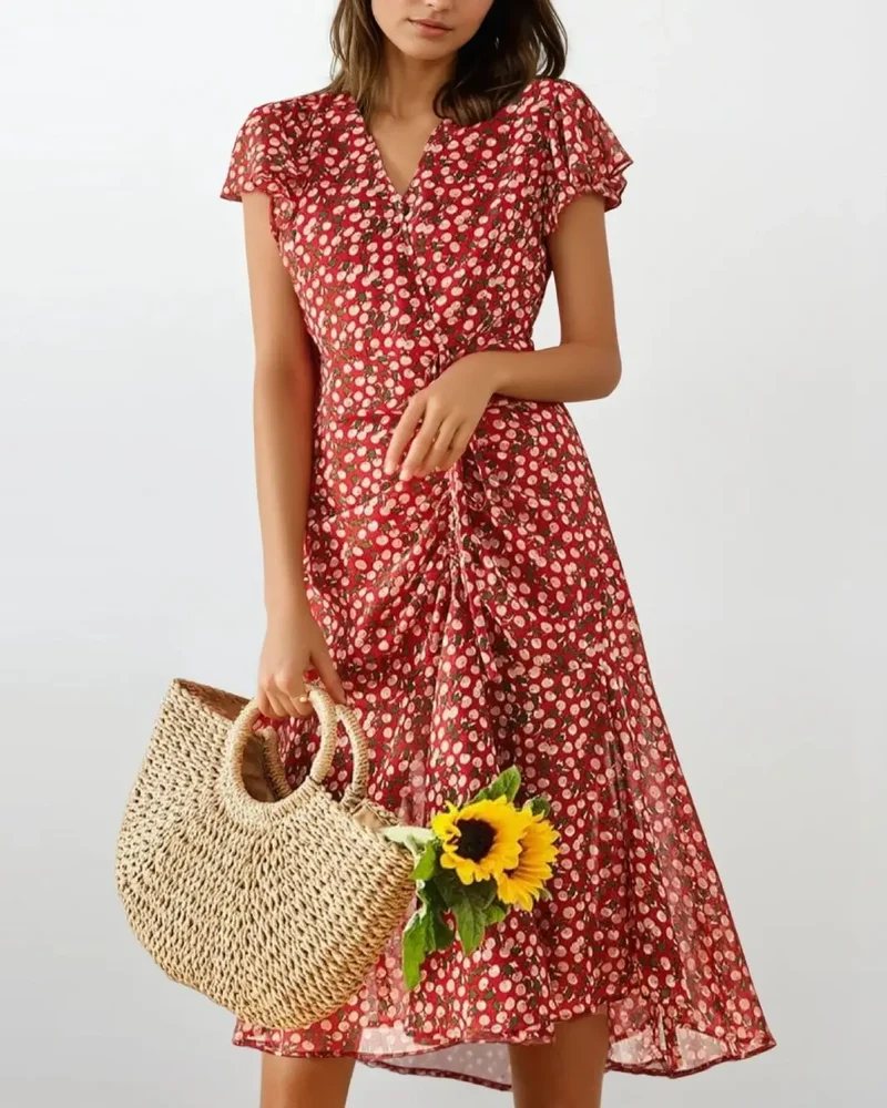 Robe Longue Rouge - Andi