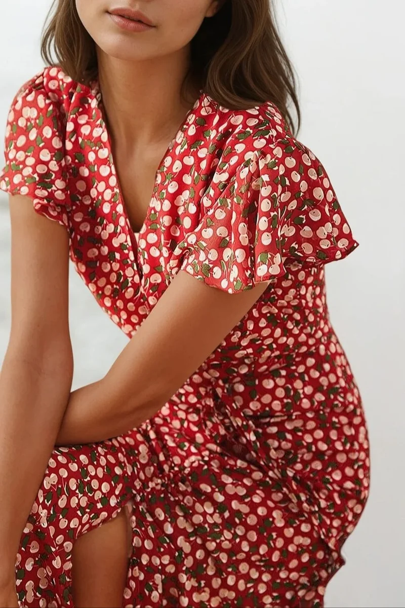 Robe Longue Rouge - Andi