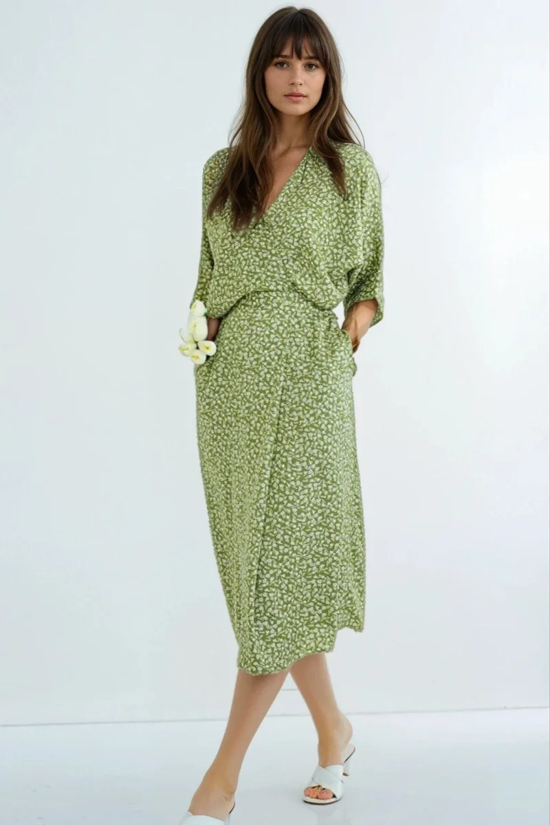 Robe Longue Fluide Fleurie - Coline