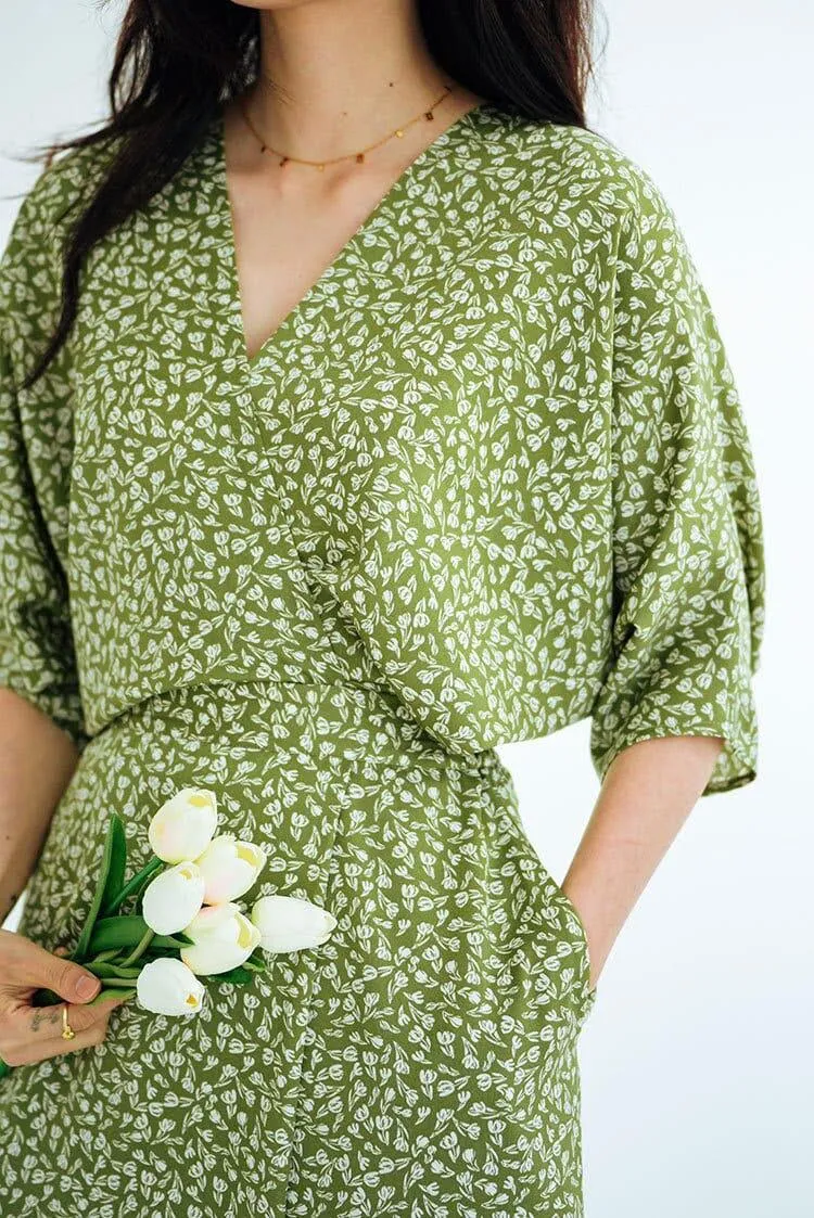 Robe Longue Fluide Fleurie - Coline