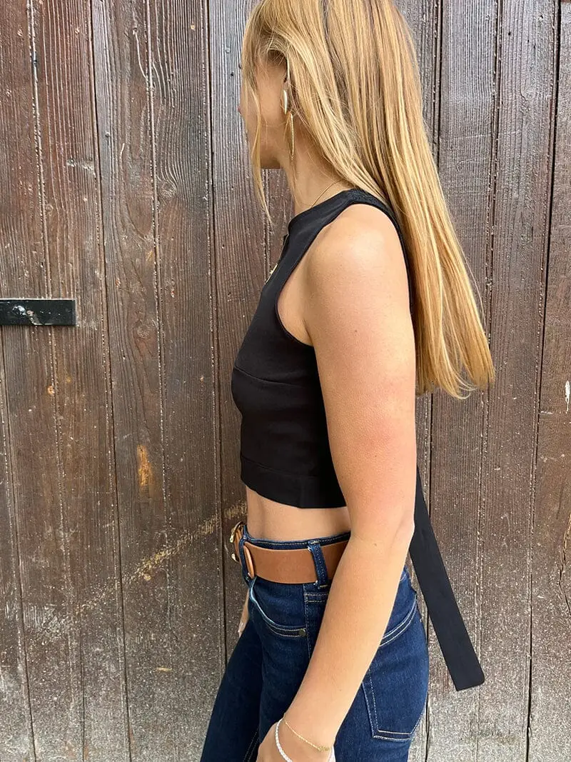 Crop Top Noir