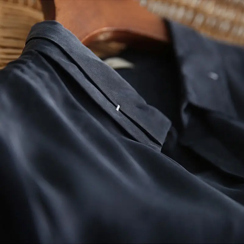Robe Chemise Bleu Marine - Constance