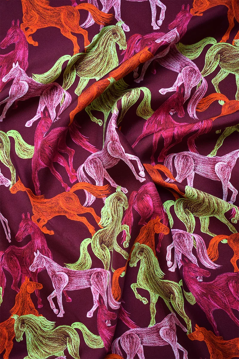 Foulard en soie Rodéo