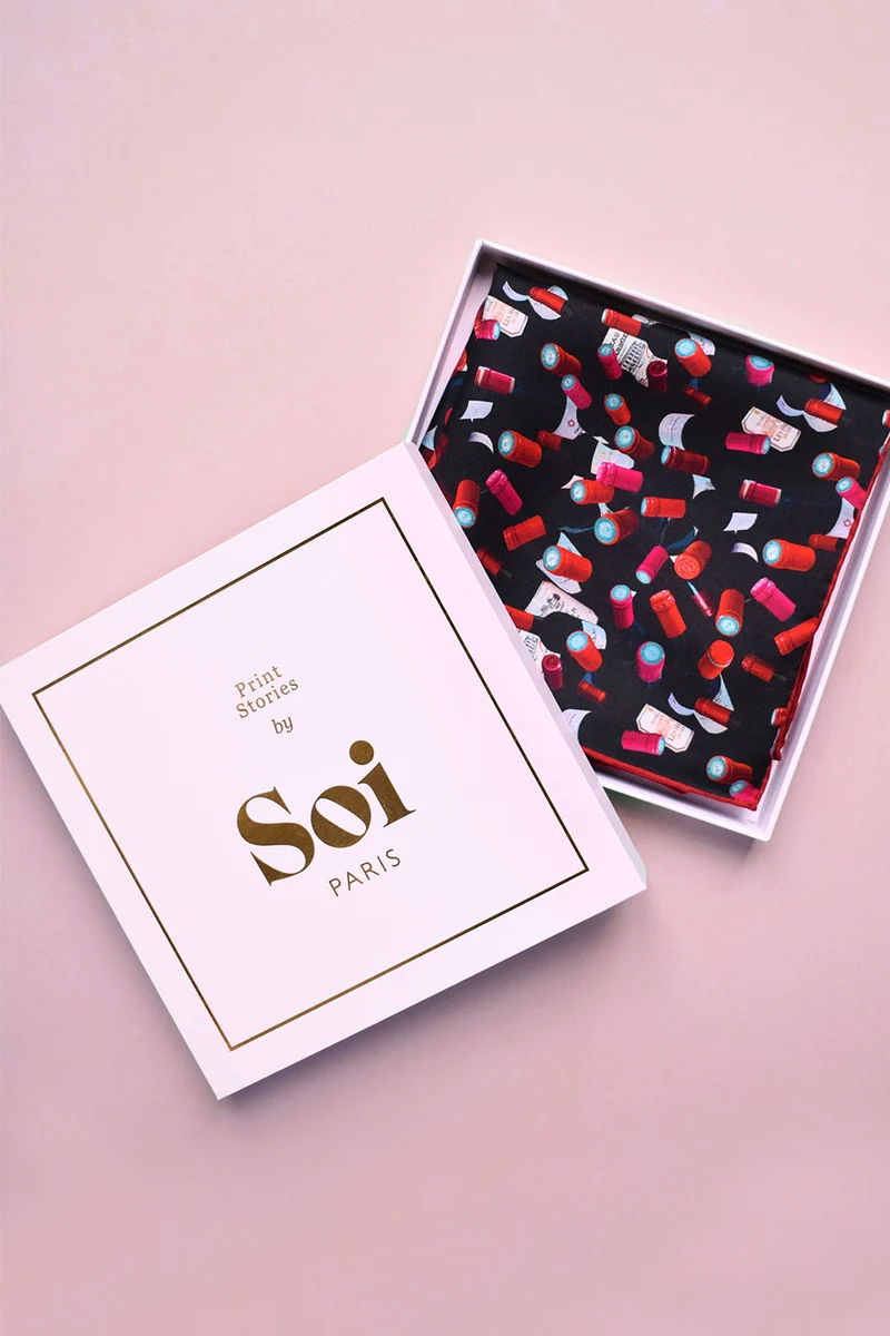 Foulard en soie Grand Cru