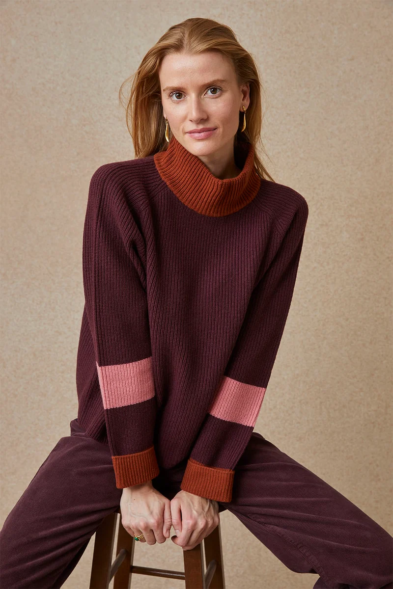Pull Audacieuse Bordeaux
