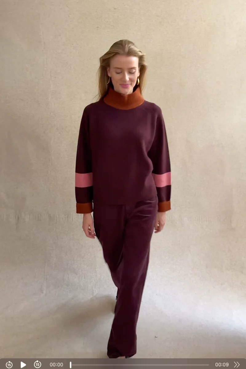 Pull Audacieuse Bordeaux