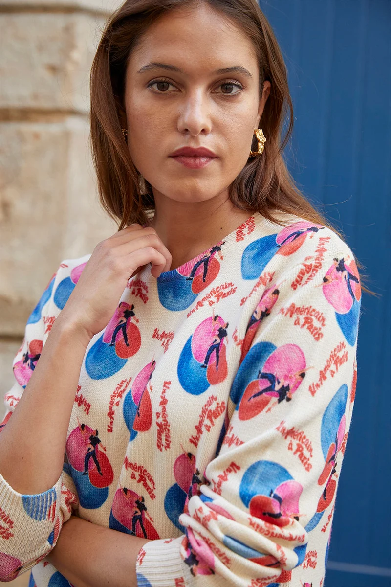 Pull Un Américain à Paris en Laine