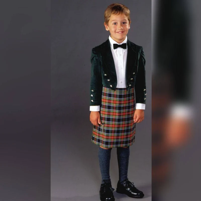 PATRON DE COUTURE PDF | 154 Kilt et veste écossais pour enfant | Folkwear