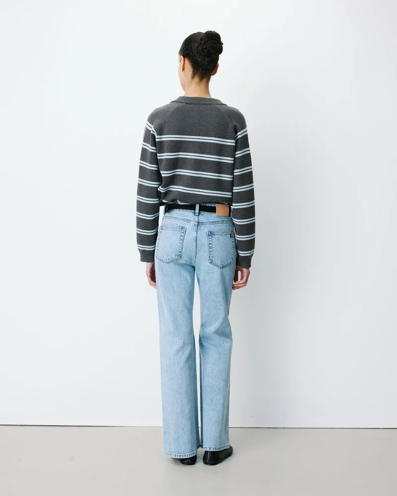 Jean flare délavé taille mi haute skyblue Joseph