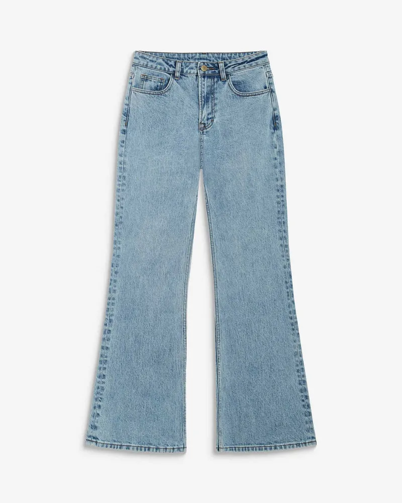 Jean flare délavé taille mi haute skyblue Joseph